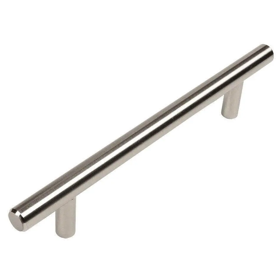 Cosmas 305-128SN Satin Nickel Euro Style Bar Pull