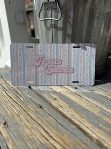 Jesus saves license plate