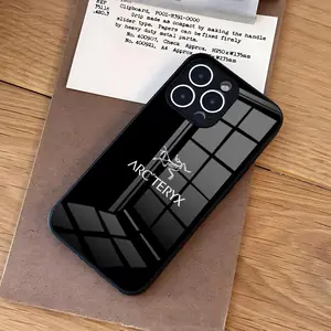 Outdoor LOGO A-Arc T-Teryx Phone Case For iPhone 17 Air 16 e Pro Max 15 14 13 Mini 12 Pro 11 Max Plus Black Glass Cover