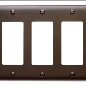 Classic Pass & Seymour TP263 3-Gang Nylon Decorator Wall Plate - New, Home Improvement Electrical Wall Switch Accessory