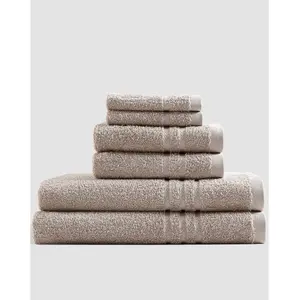 Sunday Citizen Ultra Plush Sand Towel Set 2 Bath Towels, 2 Hand Towels and 2 Washcloths