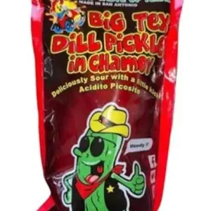 Big Tex Dill Pickle Covered In Chamoy - Individually Wrapped - Large Pickles