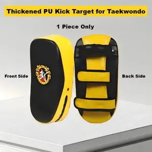 Thick PU Kick Target, Taekwondo Muay Thai Leg Target, Boxing Training Arc Foot Target, Durable Impact-Resistant Fitness Equipment, Martial Arts Training Equipment, Boxing Training Gear