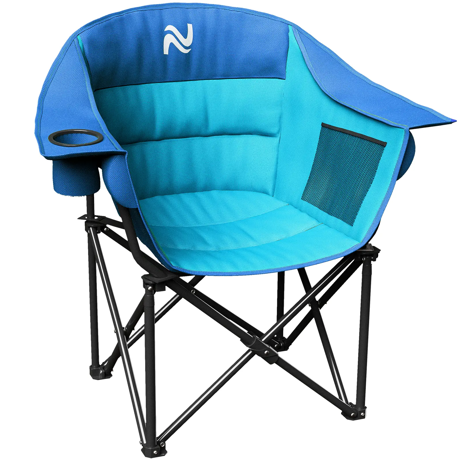 ABORON Folding Camping Chair,Portable Folding Chairs with Armrest Outdoor Sports, Lawn Chair Patio Lounge Chairs 400 LBS Capacity tiktokshopbacktoschool