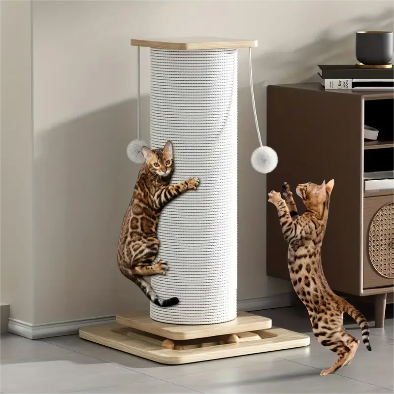 cat trees with built-in scratching posts PetPals Ontario Maine Coon Cat Tree main image 0