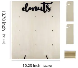 Wooden Donut Stand for Parties Wooden Donut Stand for Parties