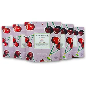 TamalitozCherry It's a Fire 5 Pack.  Contains 5-4oz pouches of Cherry  Flavor ribbon candy pillows, with a mouth watering spicy kick.