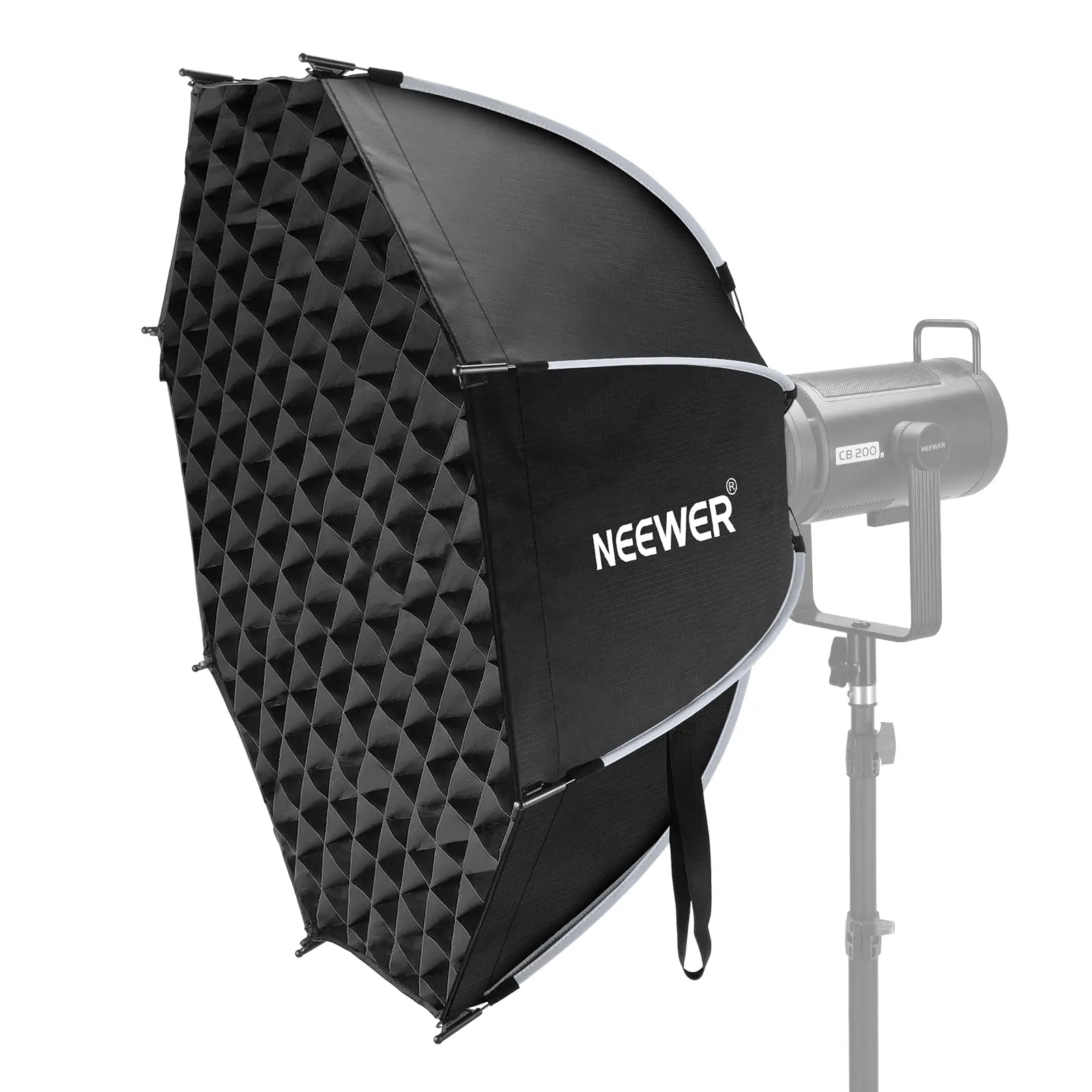 NEEWER Multi-Size Quick Release Octagonal Softbox Lights Lighting Kit, Bowens Mount, 17.7"/26"/35.4" Sizes with Honeycomb Grid & Diffuser for LED Video Lights, Portrait Photography