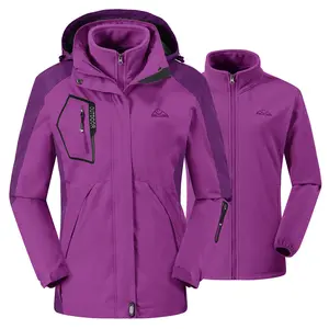 YSENTO Women's 3-in-1 Ski Jacket: Waterproof, Windproof, Warm Winter Jacket with Removable Hood and Multiple Pockets