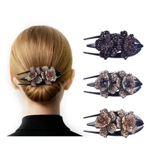 Hair Clips for Women & Girls – Solid Color Acrylic Flat Barrettes, Strong Hold Claw Clips for Thick & Thin Hair, Minimalist Styling Accessories for Work, School, Daily Wear & Parties