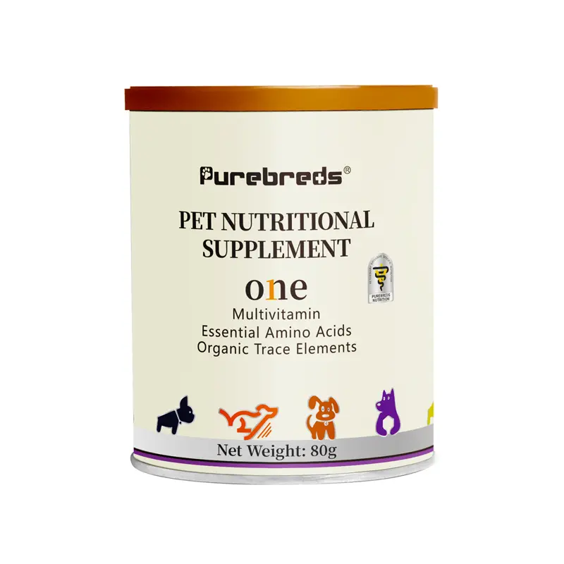 Dog Multivitamin Powder Supplement - Organic, with Essential Amino Acids, Tryptophan & Trace Elements, Supports Healthy Skin, 80g