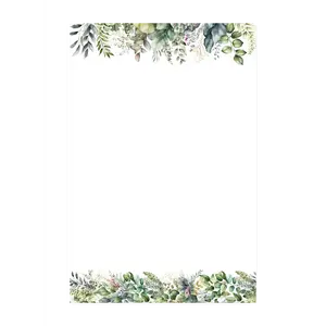 4” x 6” Watercolor Note Cards – 50 Count – Verdant Vignettes – 300 gsm