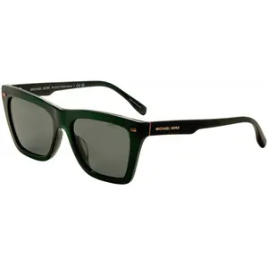 Missoni Men's Pebble Beach Square Acetate Sunglasses, Olive Frame with Green Solid Lenses, 100% UV Sun Protection