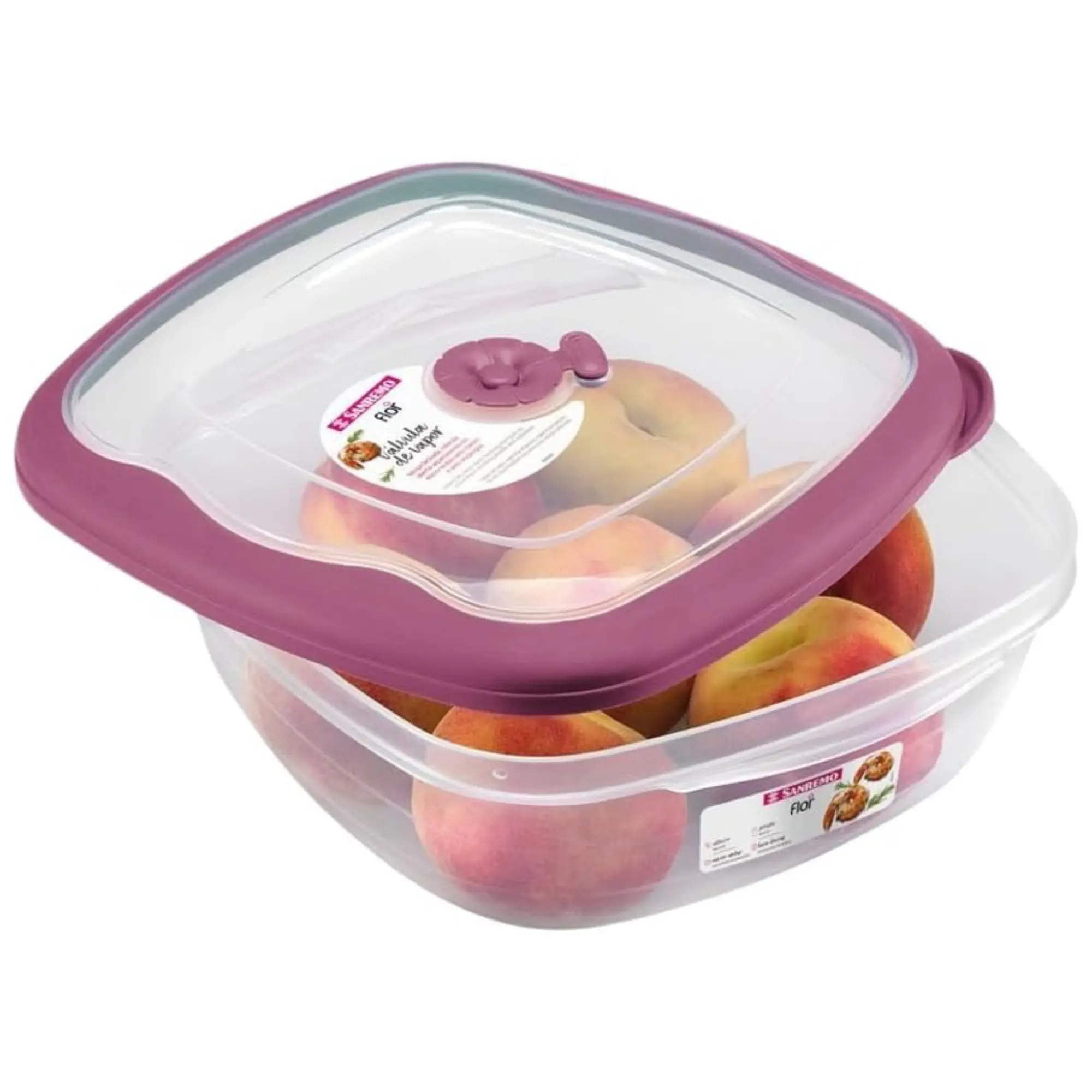 Plastic Kitchen Airtight Leak-Proof Lids Food Storage Containers - 67oz Fridge Use, Microwave-Safe with Steam Vents, Dishwasher-Safe, BPA-Free On-The-Go Lunch Containers