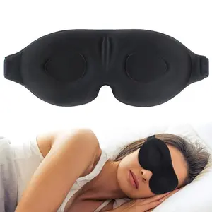 3D Memory Foam Sleep Eye Mask, Rebound Sleep Eye Mask for Men & Women, Soft Comfortable Sleeping Eye Mask for Travel, Yoga, Nap, Blackout Sleep Mask