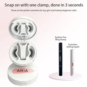 Natural Look Magnetic Eyelashes,Soft Magnetic Eyelashes All-in-One Box,Waterproof, Lightweight, Natural Style,Required Reusable Natural False Lashes for Eyelashes Makeup Cosmetic