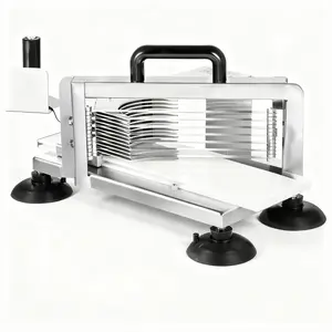 VEVOR Commercial Tomato Slicer, 3/8 inch Tomato Cutter Slicer, Stainless Steel Heavy Duty Tomato Slicer Machine, Manual Tomato Slicer with Non-slip Feet, for Cutting Tomatoes, Cucumbers, Bananas