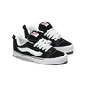 VANS Knu Skool Men's Retro Reissued 90s Low-Top Lace-Up Trainer, Classic Casual Suede Footwear, Puffy Tongue, 3D Sidestripe, Suede Upper, Rubber Waffle Outsole Street Grips, Heel Pulls, Dial It In, Black/True White Chunky Streetwear Shoes