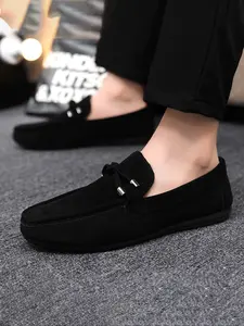 Men's New Casual Slip-On Boat Shoes, Flat Round Toe Loafers, Comfortable Walking Shoes for Daily Wear & Outdoor Activities