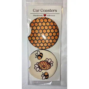 Bee #1 car coasters