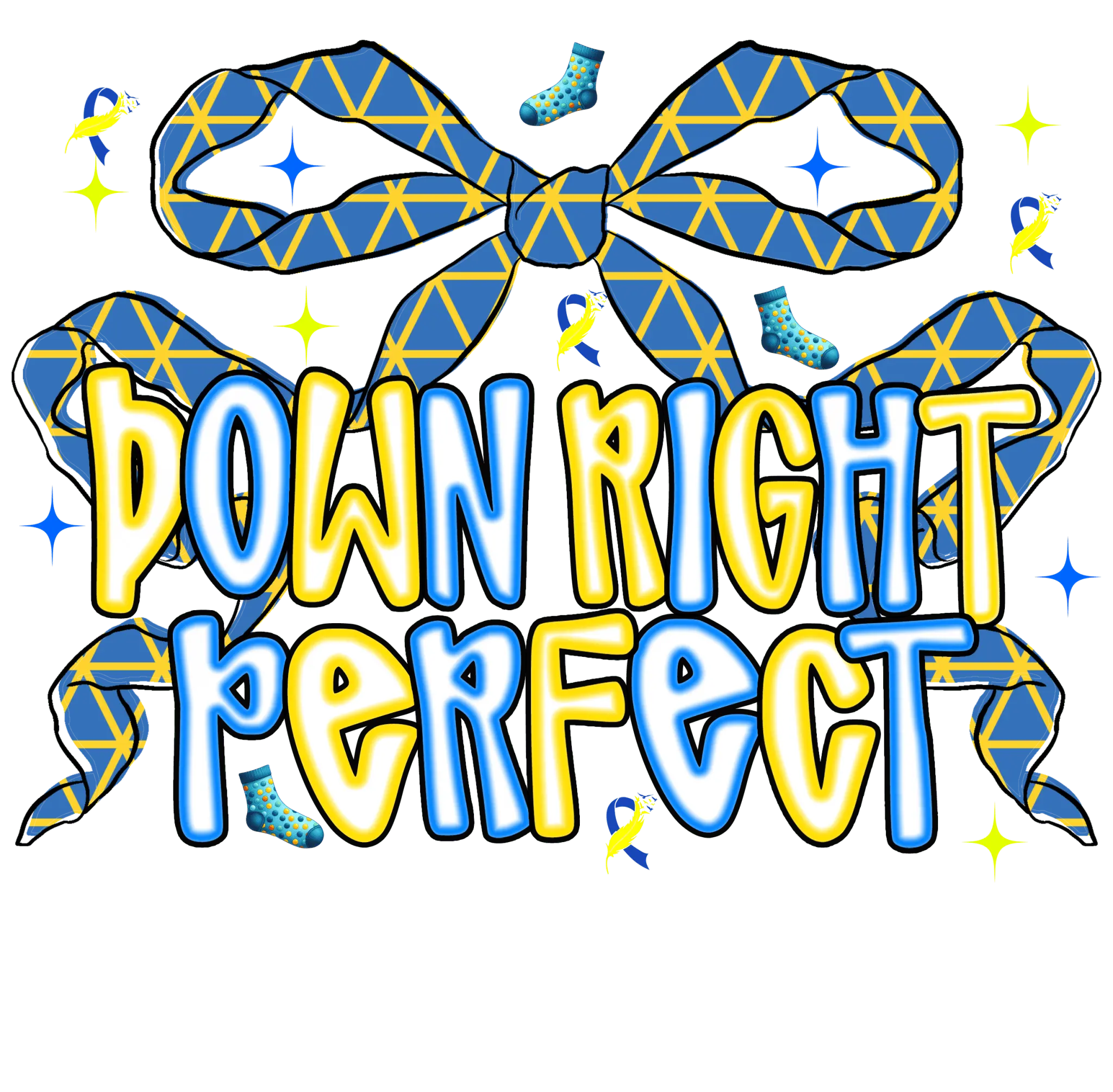 Down Right Perfect DTF Transfer