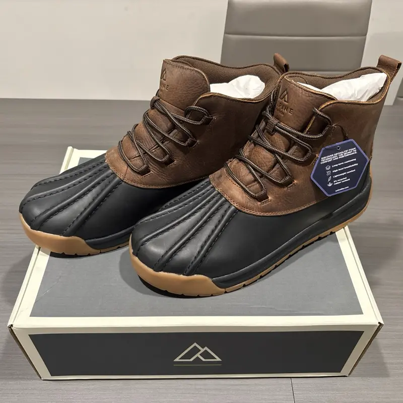 Alpine Design Men's Gavin Duck Boots Size 11.5 - Brown & Black Colorway, Comfortable & Durable