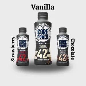 Core Power Elite High Protein Shake 42g Bottle 14oz Vanilla Strawberry Chocolate Options