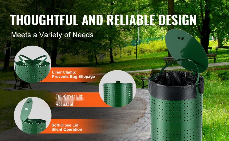 Weather-Resistant Dog Poop Trash Can, 11.5 Gallon Dog Waste Bin With Lid, Outdoor Durable Pet Waste Container For Yard And Garden, Rust-Resistant Construction, Easy-Clean Surface, Secure Lid Weather-Resistant Dog Poop Trash Can, 11.5 Gallon Dog Waste Bin With Lid, Outdoor Durable Pet Waste Container For Yard And Garden, Rust-Resistant Construction, Easy-Clean Surface, Secure Lid