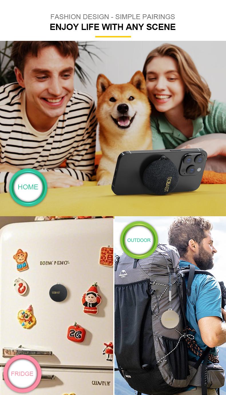 S20 Magnetic Mini Bluetooth Speaker, Portable Wireless Speaker with RGB Lights, TWS Stereo Pairing, Hands-Free Calls, Magnetic 2-in-1 Phone Stand for Home, Kitchen, Gym, Bathroom, Outdoor, Gifts for Men Women
