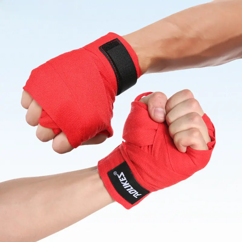 2pcs Boxing Wraps for Adults, Muay Thai/Kickboxing/Sanda Elastic Wraps, Combat Training Protective Gear,1.5/3/5M, Sweat Absorbent Non-Slip Boxing Hand Straps