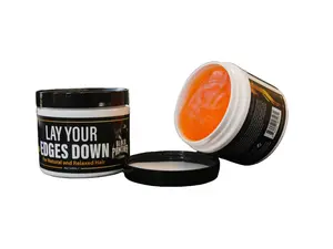 Lay Your Edges Down Edge Control For Edges, Ponytails, Natural and Relaxed Hair Enriched With Multivitamins For Healthy Edge Growth 4 oz