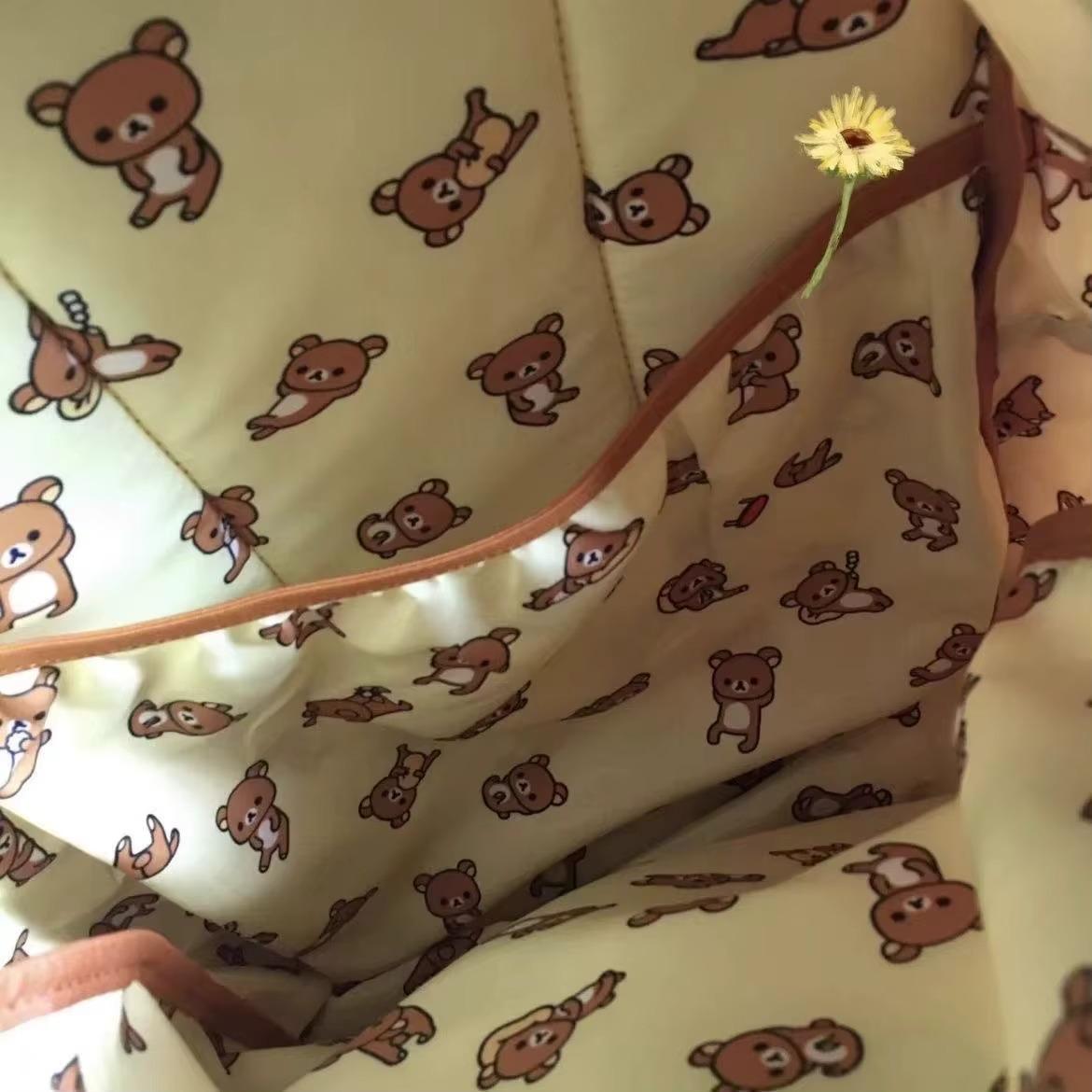 Hot Cute Bear Rilakkumas Backpack Large Capacity Anime Cartoon Backpack Stylish Student School Bag Nylon Shoulder Bags Schoolbag