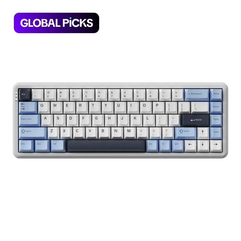 AJAZZ AK680 Wired 8K Mechanical Game Keyboard with Magnetic Switches, Full-Key Hot-Swappable RGB Backlit Lighted Mechanical Keyboard for Gaming and Office, Ergonomic Durable Keyboard #GLOBAL PICKS