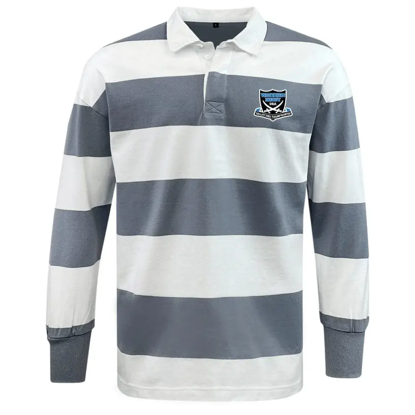Fort Hunt Classic Long Sleeve Hooped Rugby Jersey