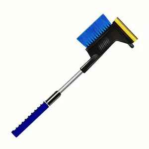 Retractable Car Snow Shovel, Multifunctional Oxbow Design, Efficient Scrape & De-Ice Tool, Ideal for Winter Driving Essentials