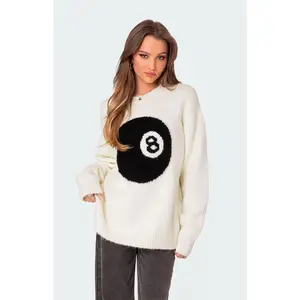 Edikted Women's Magic 8 Oversized Chunky Knit Sweater Edikted Women's Magic 8 Oversized Chunky Knit Sweater