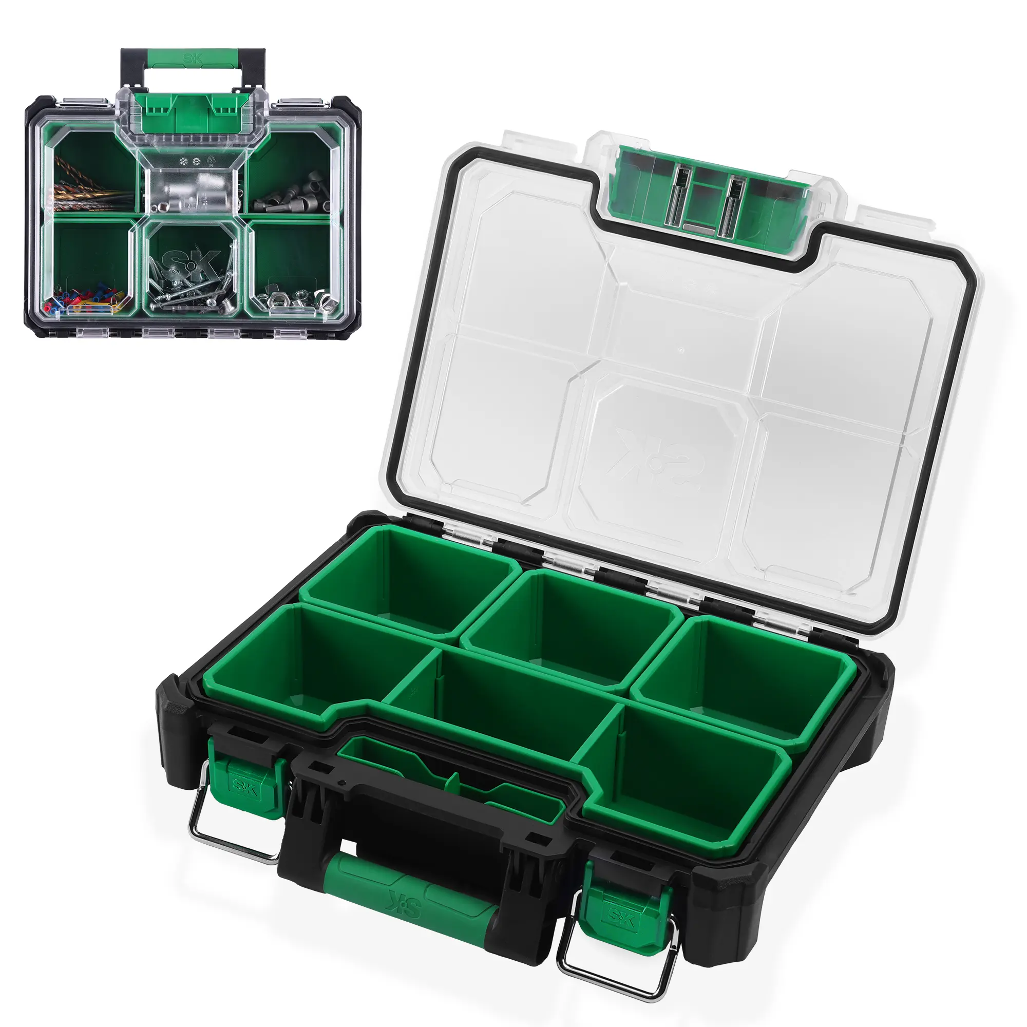 13.5-Inch, With 7 Compartments