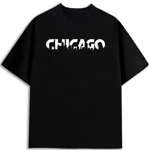 "Chicago Skyline" Minimalist Shirt, City Pride Tee, Chicago Lover T-Shirt