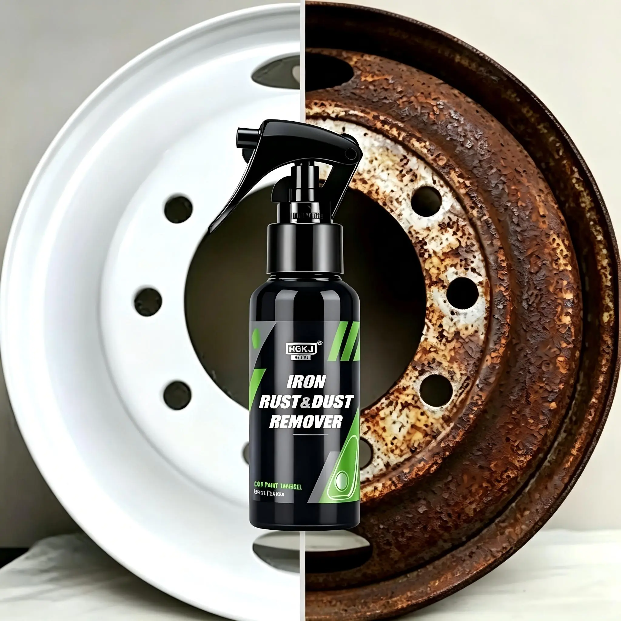 Multi-Surface Rust Removal Tablets, Automotive & Household Cleaner for Car Rims, Undercarriages, Metal Furniture & Bathroom Fixtures, 1-Step Rust Prevention Formula