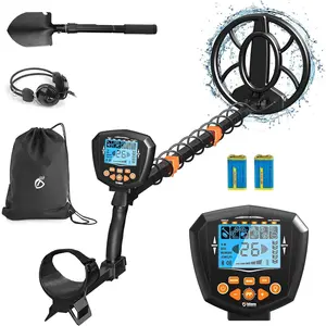 Professional Metal Detector for Adults - IP68 , LCD Display  Detector, 6 Modes & Adjustable Stem - 10" Search Coil with  DSP Chip for  Terrains