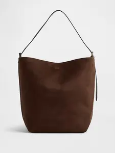 Vegan Suede Bucket Bag