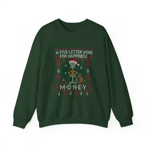 Five Letter Word For Happiness Shirt, Ugly Sweater Shirt, Christmas Gift