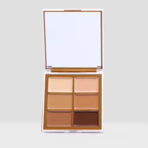 Beauty Creations Bronze Snatchural Cream Face Palette - Titanium-Infused Cosmetic Bronzer & Highlighter, Honey-Caramel-Peach Assorted Shades (1-2 Shades Darker), Contour-Ready for All Skin Types Makeup Application