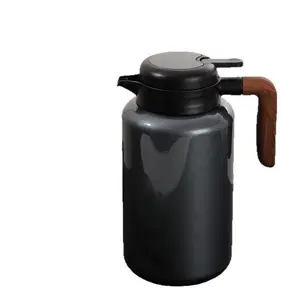 Stainless Steel Thermal Carafe, 1600ML/2000ML Capacity, 6 Layer Insulation, One Hand Press to Pour, Leak Proof Design