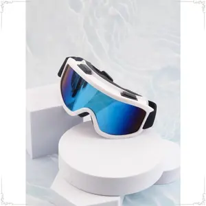 One-piece Snowy snowboarding goggles, anti fog and UV resistant, adjustable headband, suitable for both men and women, suitable for helmets.