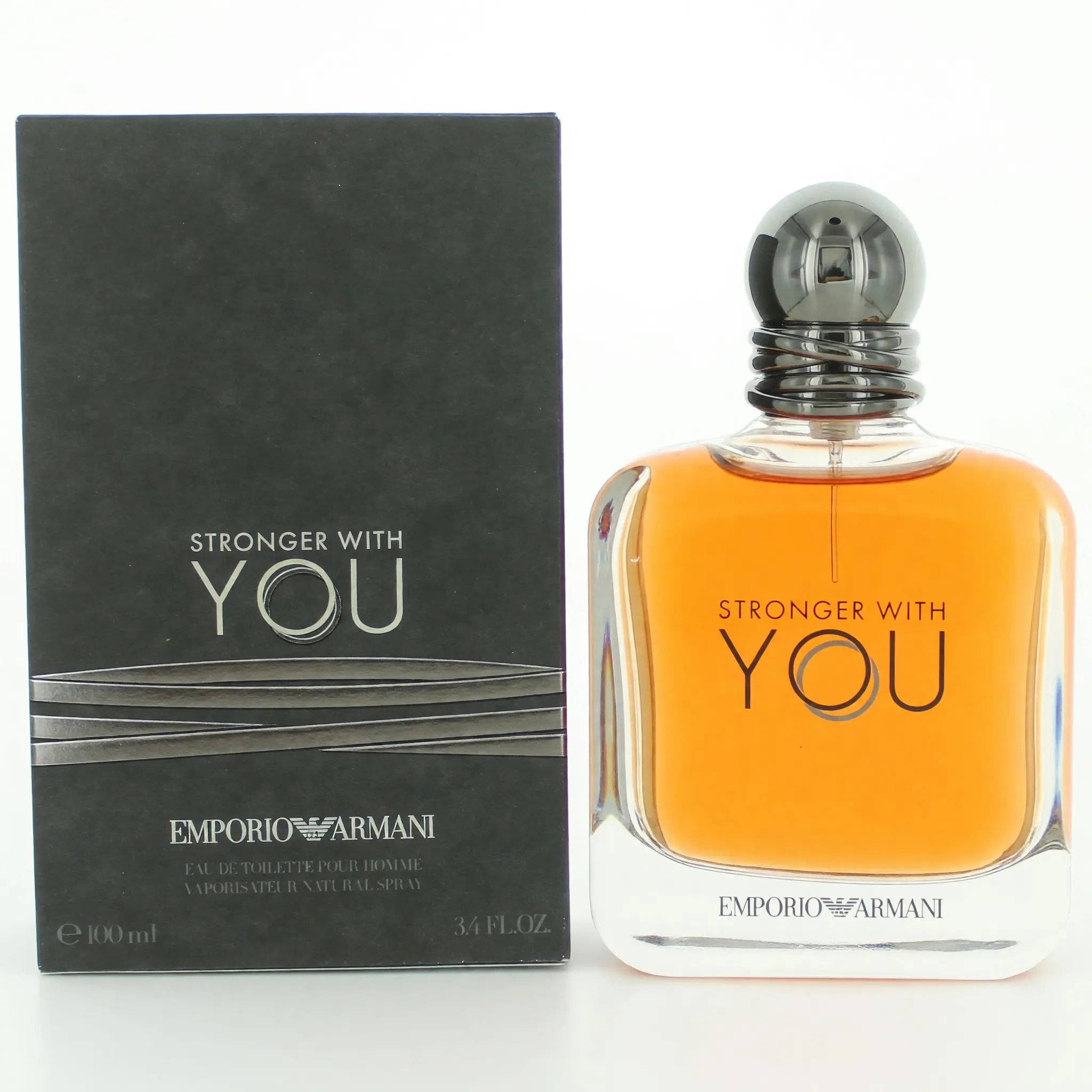 Stronger With You by Emporio Armani, 3.4 oz EDT Spray for Men, Pineapple, Perfumes, Long Lasting Perfumes