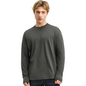 Mega Tshop Long Sleeve T Shirt Midweight 100% 6.35 oz. Cotton Crew Neck Tee for Men Women Unisex Soft Casual Regular Fit oversized top