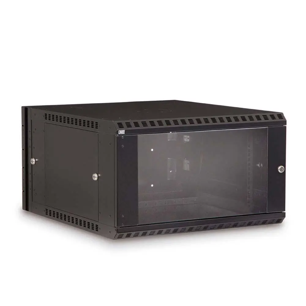 Kendall Howard 6U LINIER Swing-Out Wall Mount Cabinet - Glass Door - 3130-3-001-06