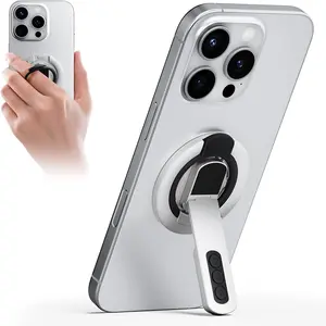 MagSafe Phone Grip Stand, Multifunctional Phone Stand, Car mobile phone holder 3-in-1 Magnetic Finger Ring Holder with Fidget Toy Design, 360°Rotation Gym Kickstand Pressure-Relief with Magnet Ring Compatible All Phones