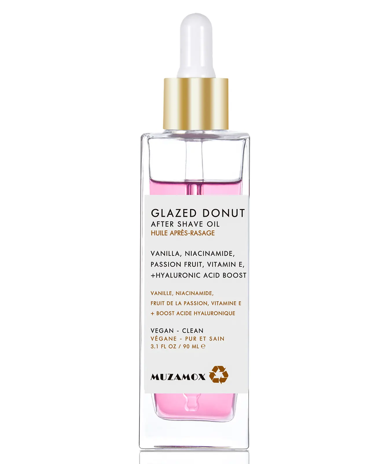MUZAMOX After Shave Oil, Soft After Shave Oil Glazed Donut for Women Smooth Skin,For Shave Itchiness & Ingrown Hairs,Gift(GLAZED DONUT, 3.1fl.oz/90ml)